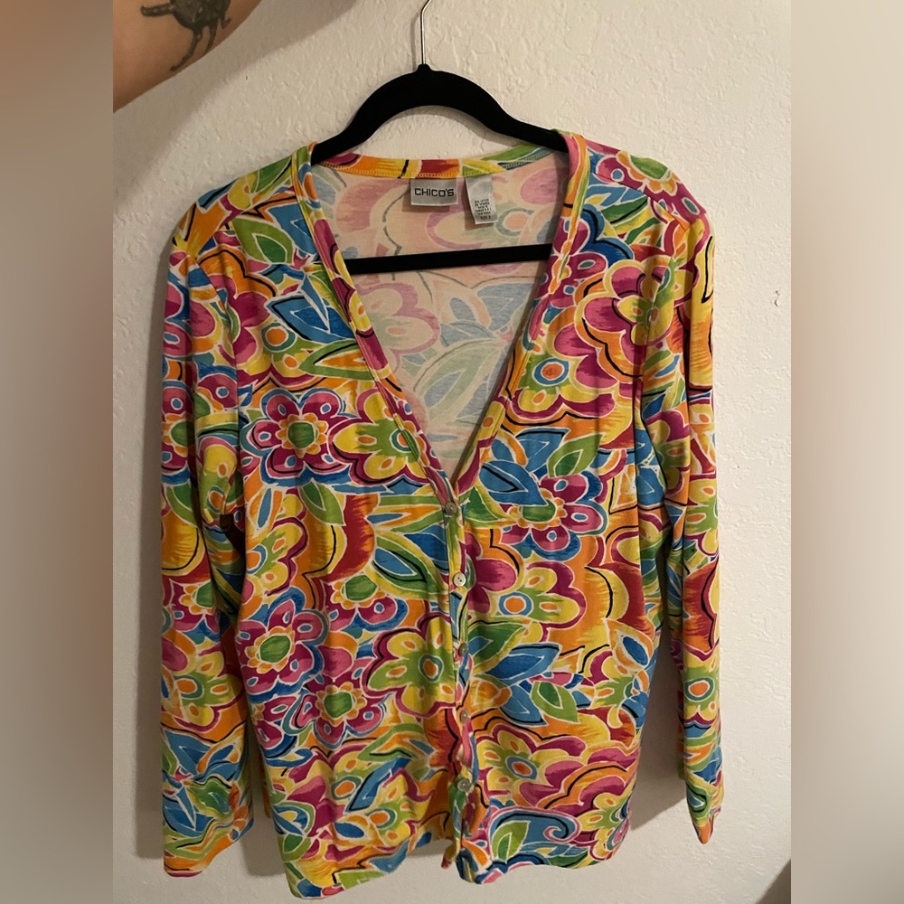 Floral sweater Large